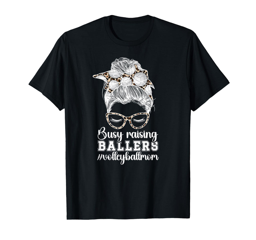 Raising Ballers Volleyball Mom T-Shirt - Fun Novelty Design Unisex - T-Shirt, Sweatshirt, Hoodie