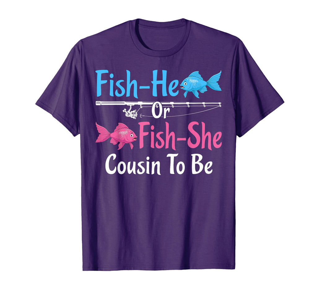Fish He Or Fish She Cousin To Be Gender T-Shirt - Graphic Print for Adults - T-Shirt, Sweatshirt, Hoodie