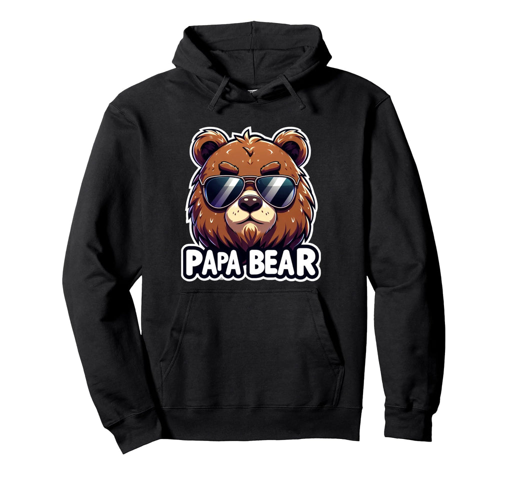Smooth Papa Bear Shades Hoodie - Casual Everyday Wear Unisex - T-Shirt, Sweatshirt, Hoodie