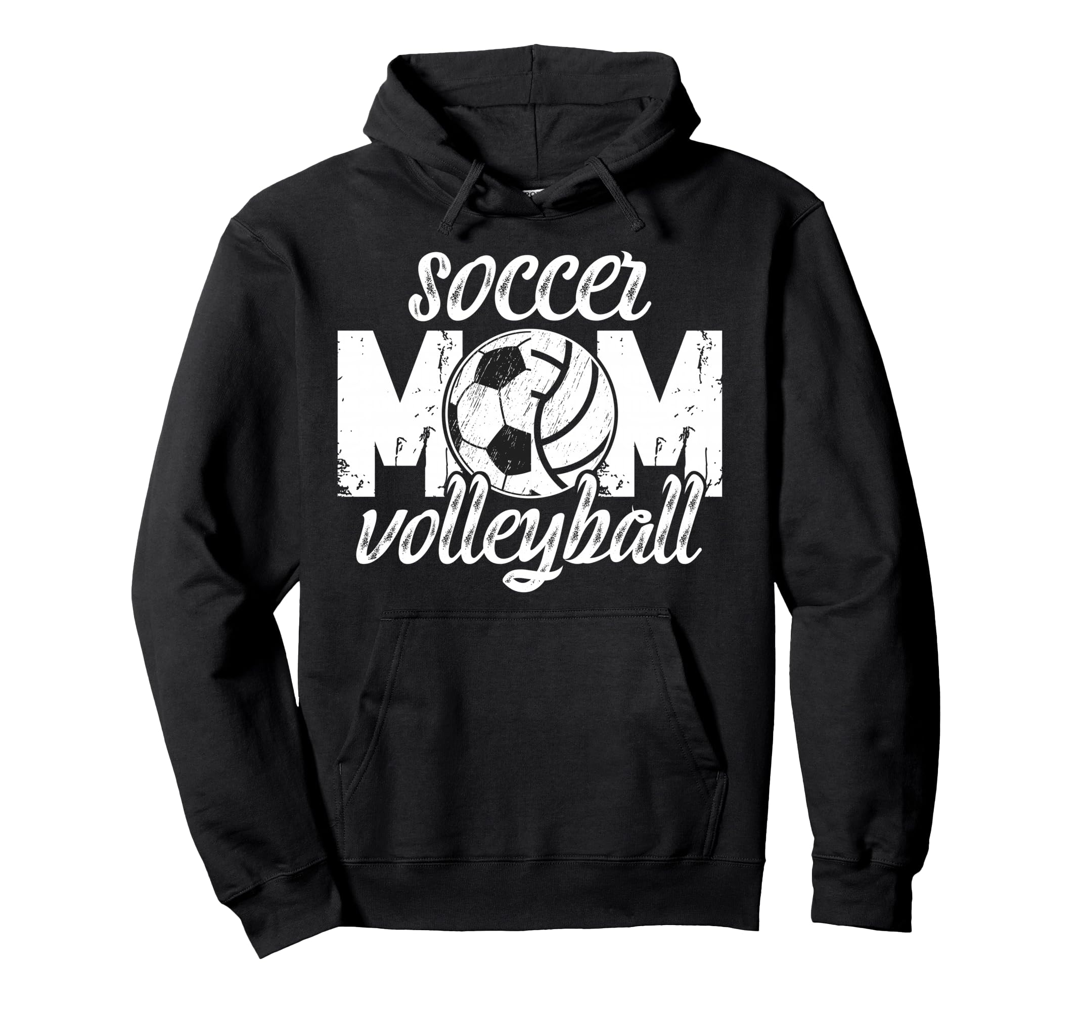 Soccer Volleyball Mom Ballers Hoodie - Novelty Apparel for Adults - T-Shirt, Sweatshirt, Hoodie
