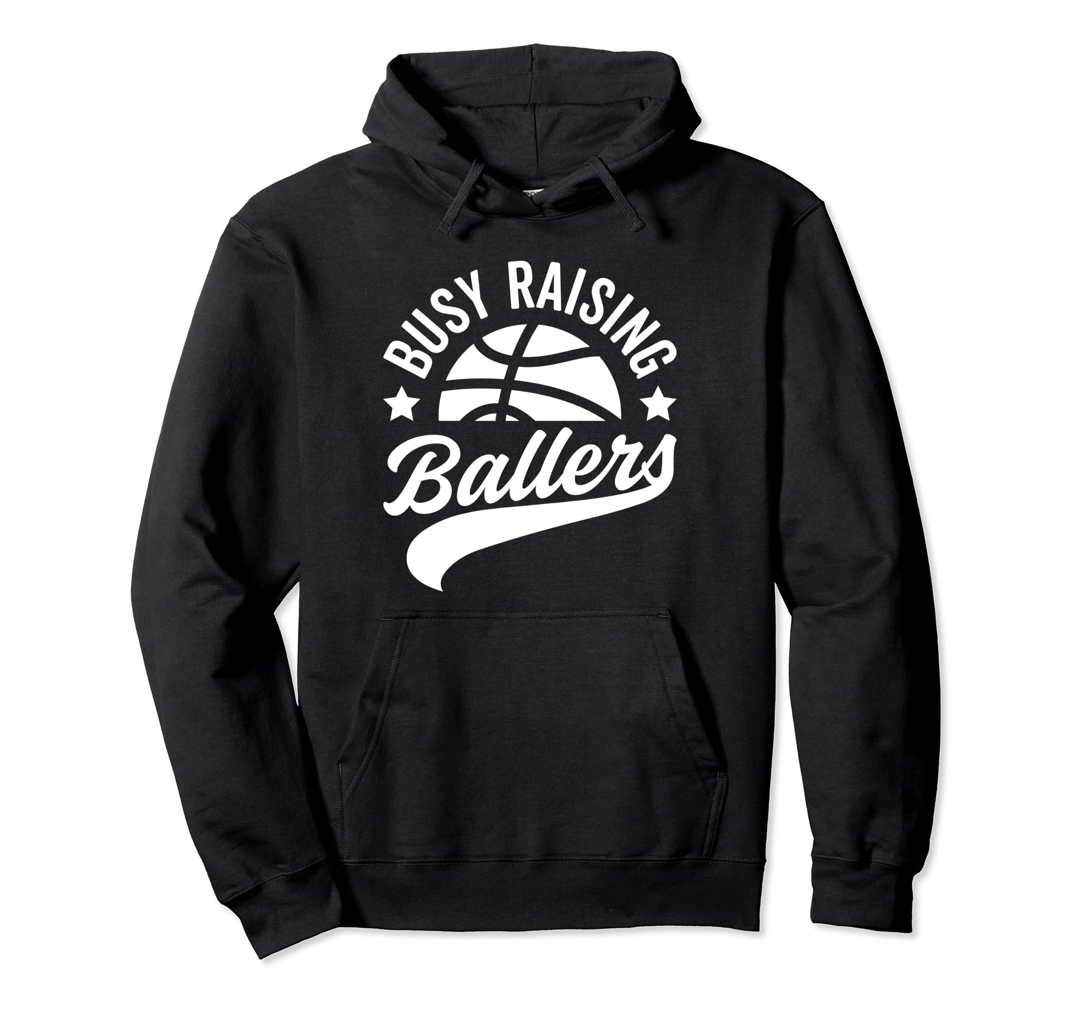 Busy Raising Ballers Basketball Cheer Mom Hoodie - Graphic Print Unisex - T-Shirt, Sweatshirt, Hoodie