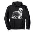 Dog Dad Mom Lover Monochromatic Bearded Hoodie - Novelty Apparel Men Women - T-Shirt, Sweatshirt, Hoodie