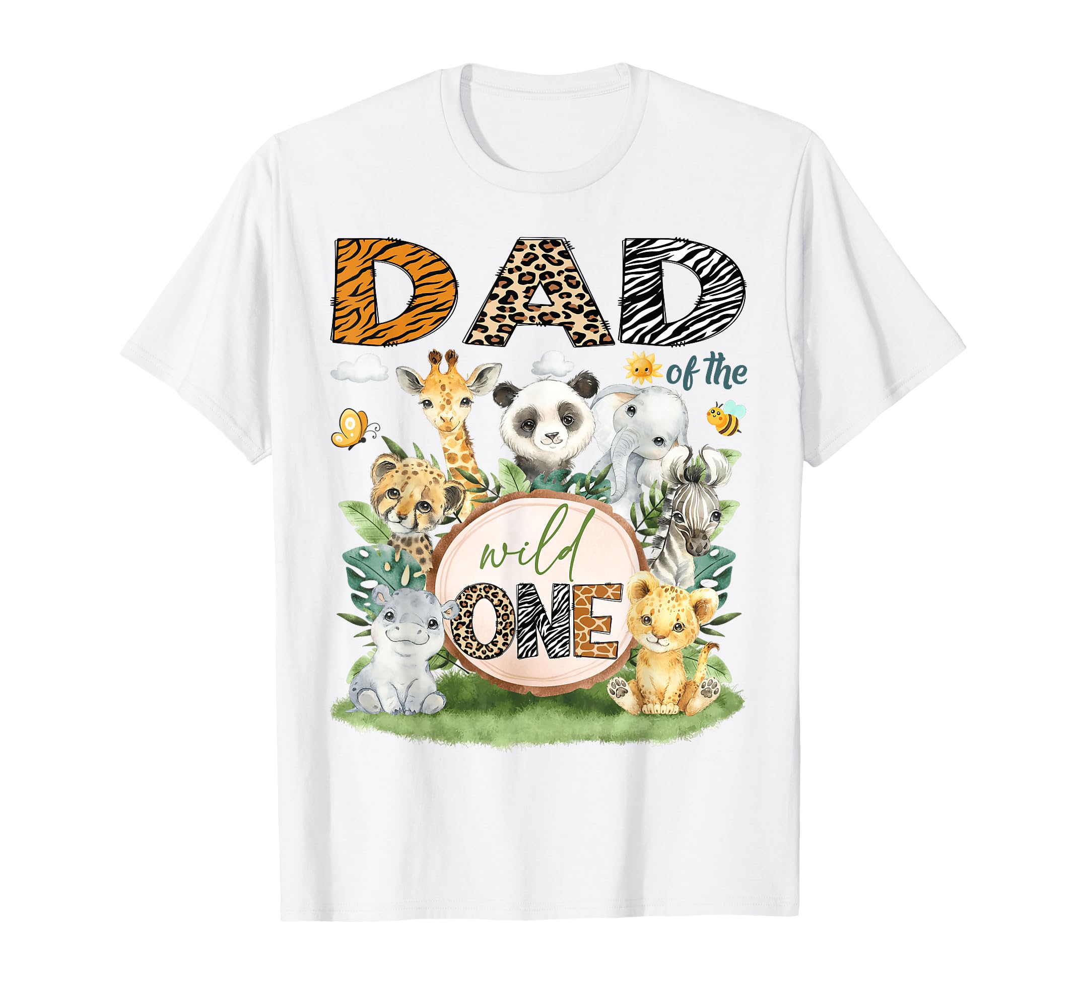 Dad Wild One 1St Birthday Safari T-Shirt - Minimalist Print for Adults - T-Shirt, Sweatshirt, Hoodie