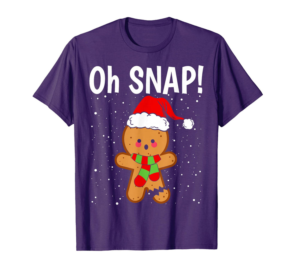 Oh Snap Funny Gingerbread Dad Joke T-Shirt - Casual Everyday Wear Unisex - T-Shirt, Sweatshirt, Hoodie