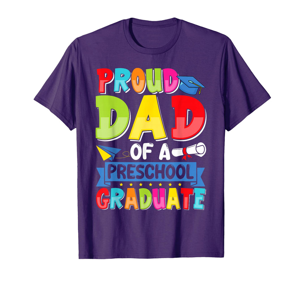 Proud Dad Preschool Graduate Pre K T-Shirt - Trendy Graphic Unisex - T-Shirt, Sweatshirt, Hoodie