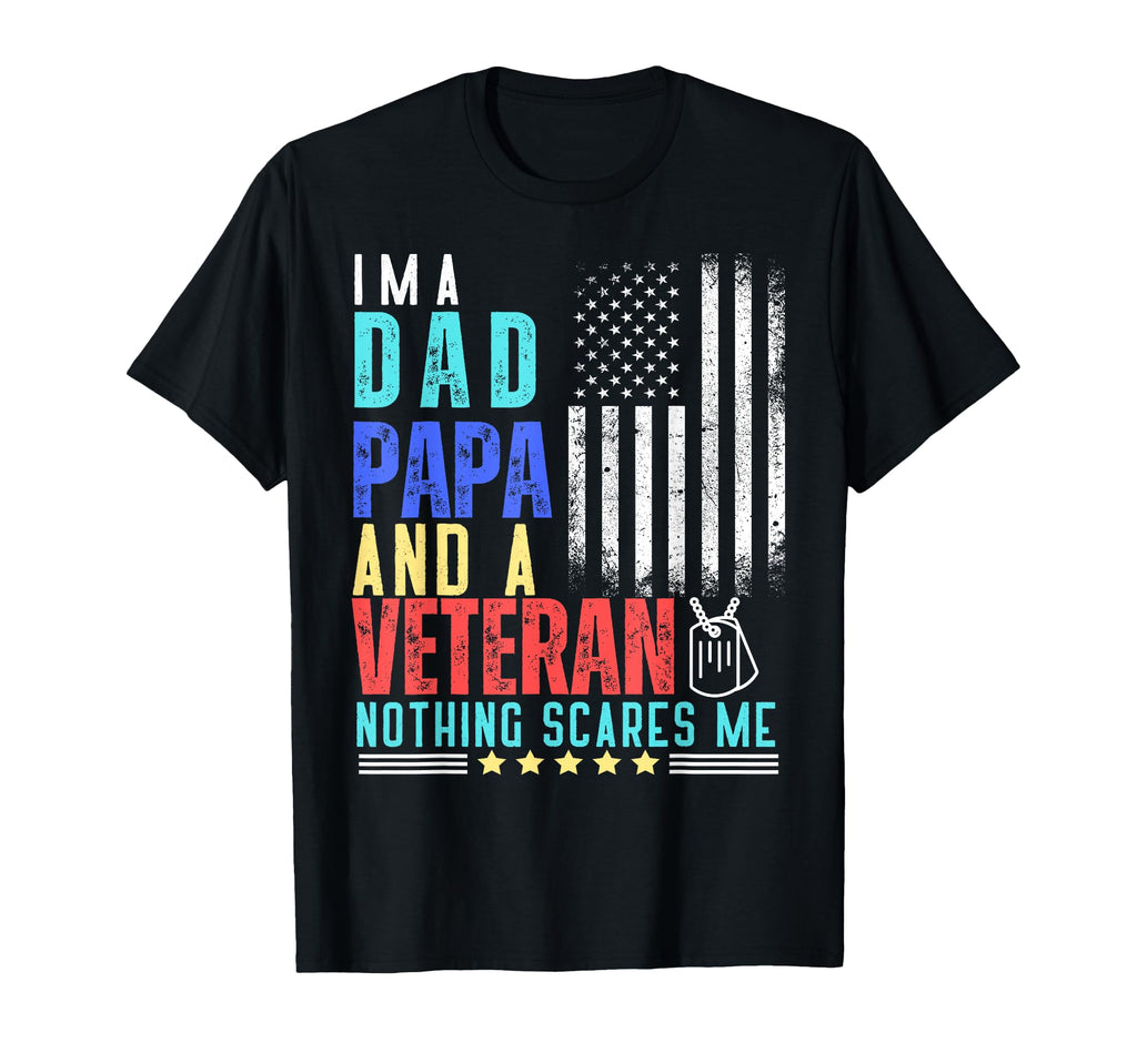 Im Dad Papa And Veteran Patriotic T-Shirt - Aesthetic Graphic for Adults - T-Shirt, Sweatshirt, Hoodie