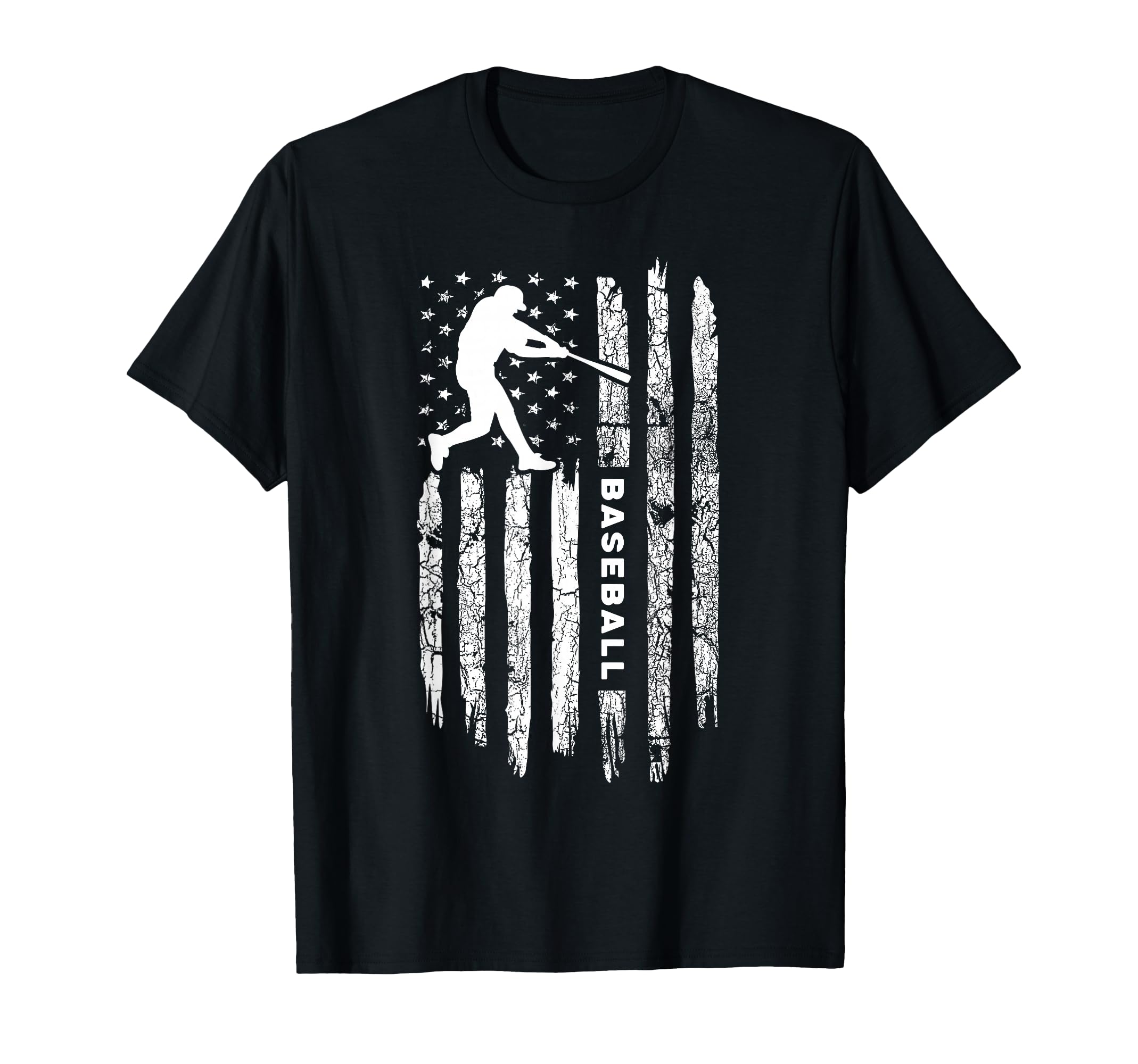 American Flag Baseball Baseball T-Shirt - Minimalist Print Unisex - T-Shirt, Sweatshirt, Hoodie