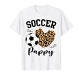 Soccer Pappy Heart Leopard Pappy Family T-Shirt - Aesthetic Graphic Unisex - T-Shirt, Sweatshirt, Hoodie