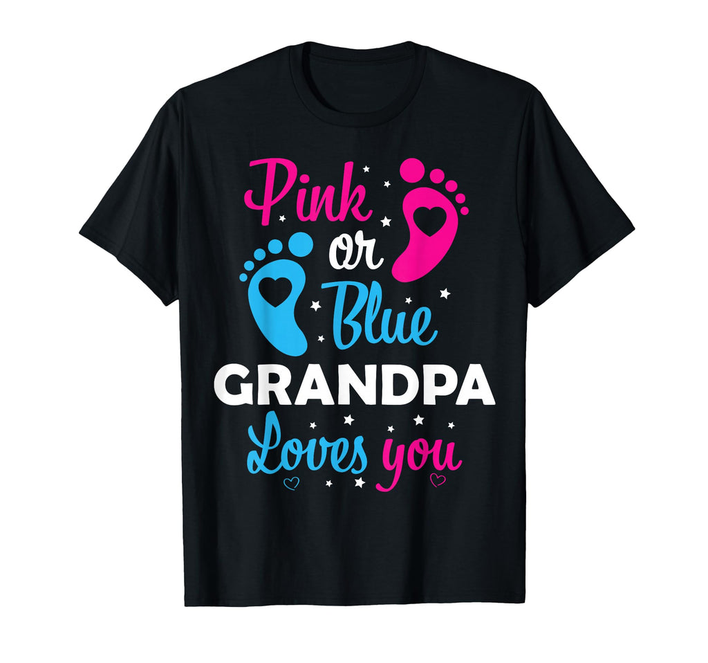 Gender Reveal Grandpa Grandfather Family T-Shirt - Minimalist Print Unisex - T-Shirt, Sweatshirt, Hoodie