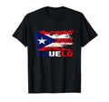 Puerto Rico Abuelo Grandpa Flag T-Shirt - Casual Everyday Wear Unisex - T-Shirt, Sweatshirt, Hoodie