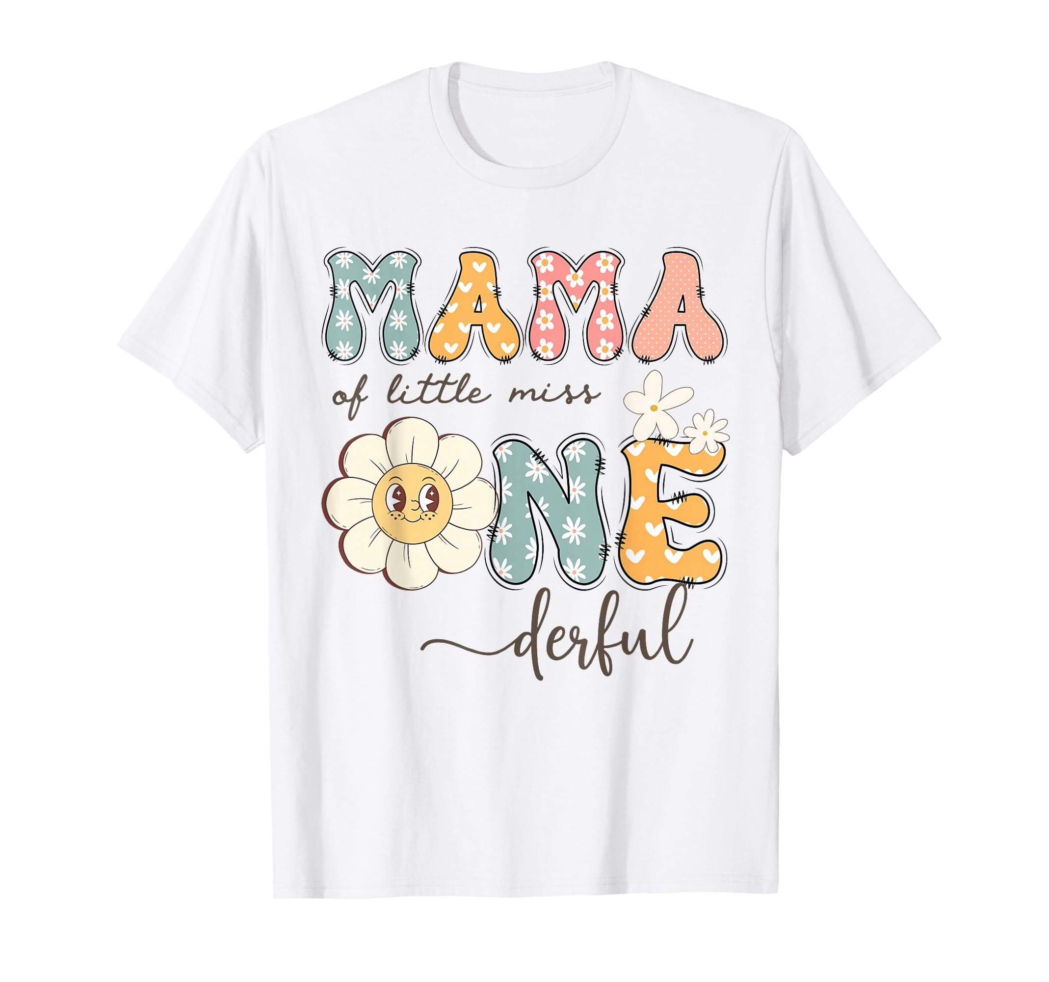 Mama Little Miss Onederful 1St T-Shirt - Fun Novelty Design for Adults - T-Shirt, Sweatshirt, Hoodie