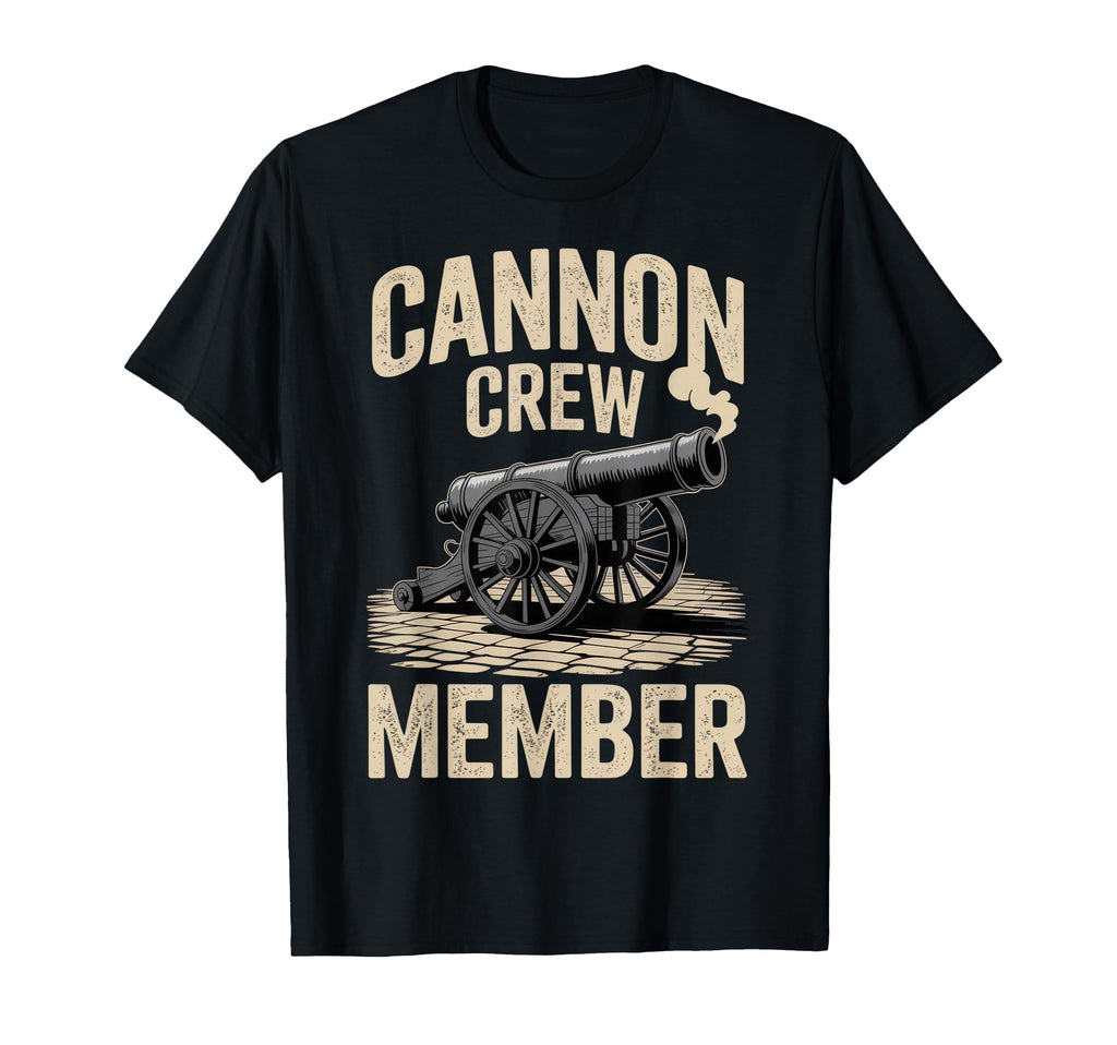 Cannon Crew Member Funny Military Dad T-Shirt - Unique Graphic Unisex - T-Shirt, Sweatshirt, Hoodie
