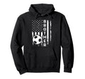 Soccer Brother America Flag Hoodie - Minimalist Print Men Women - T-Shirt, Sweatshirt, Hoodie