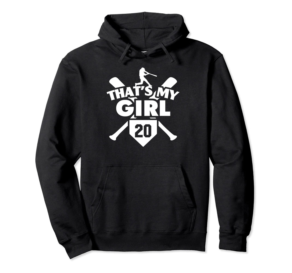 Baseball Mom Dad Thats My 20 Softball Hoodie - Minimalist Print Unisex - T-Shirt, Sweatshirt, Hoodie