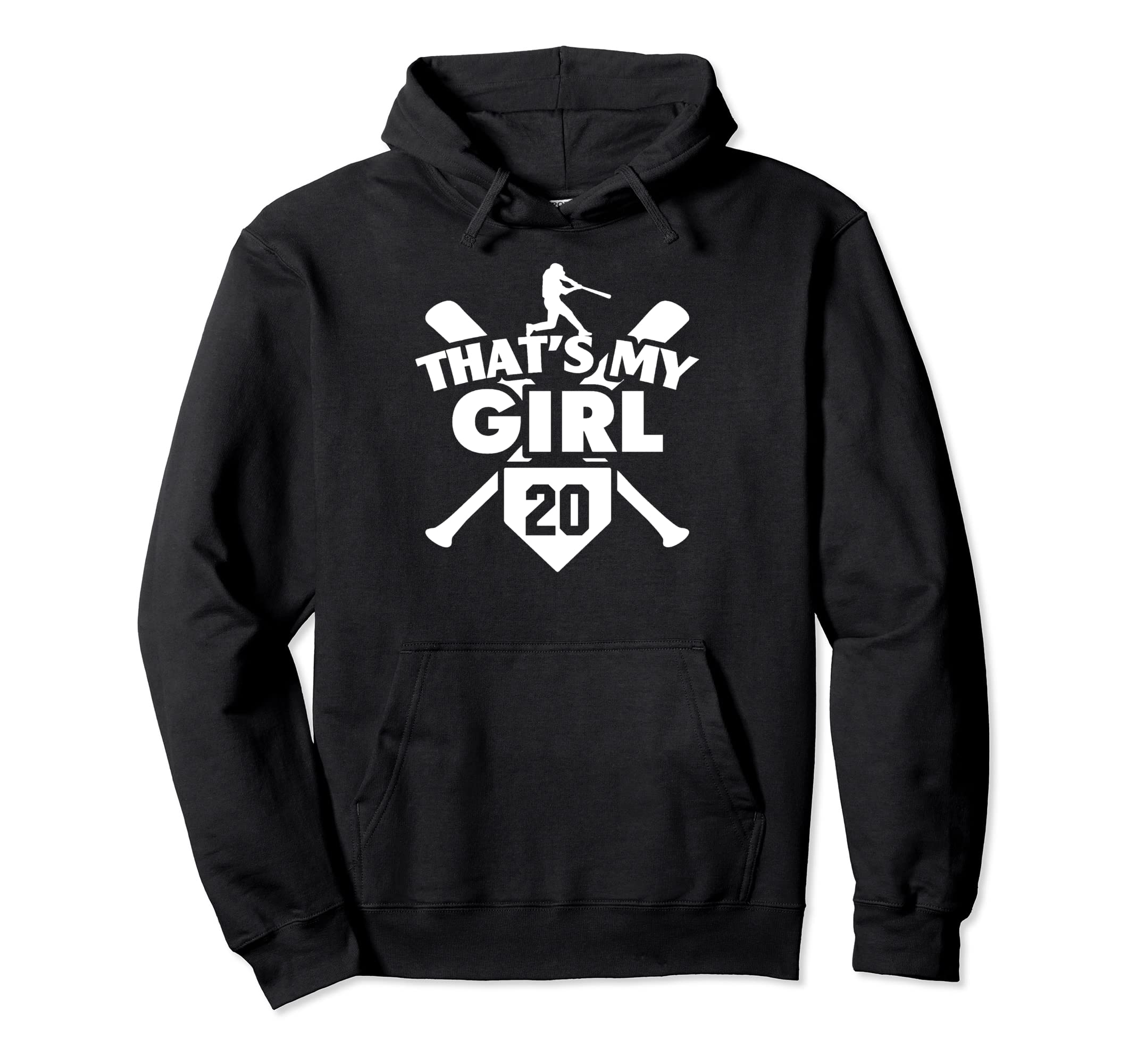 Baseball Mom Dad Thats My 20 Softball Hoodie - Minimalist Print Unisex - T-Shirt, Sweatshirt, Hoodie