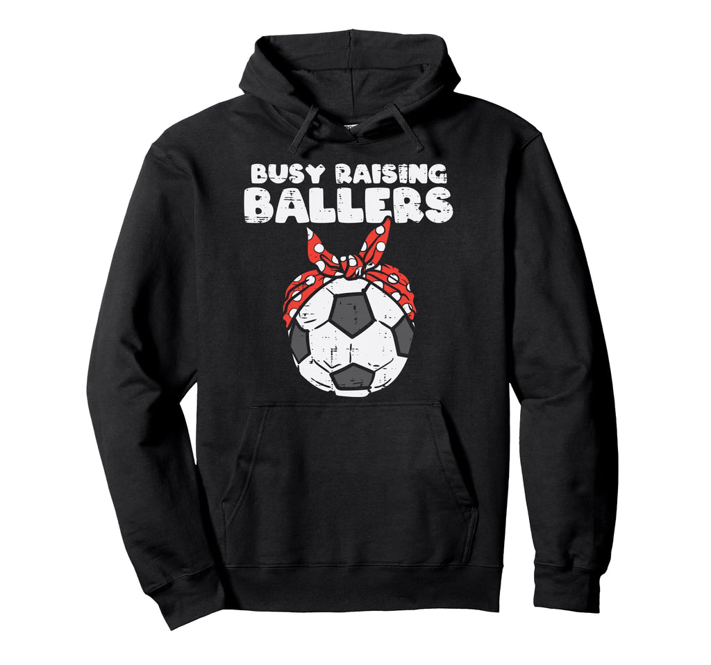 Busy Raising Ballers Soccer Polka Hoodie - Custom Art Print Men Women - T-Shirt, Sweatshirt, Hoodie