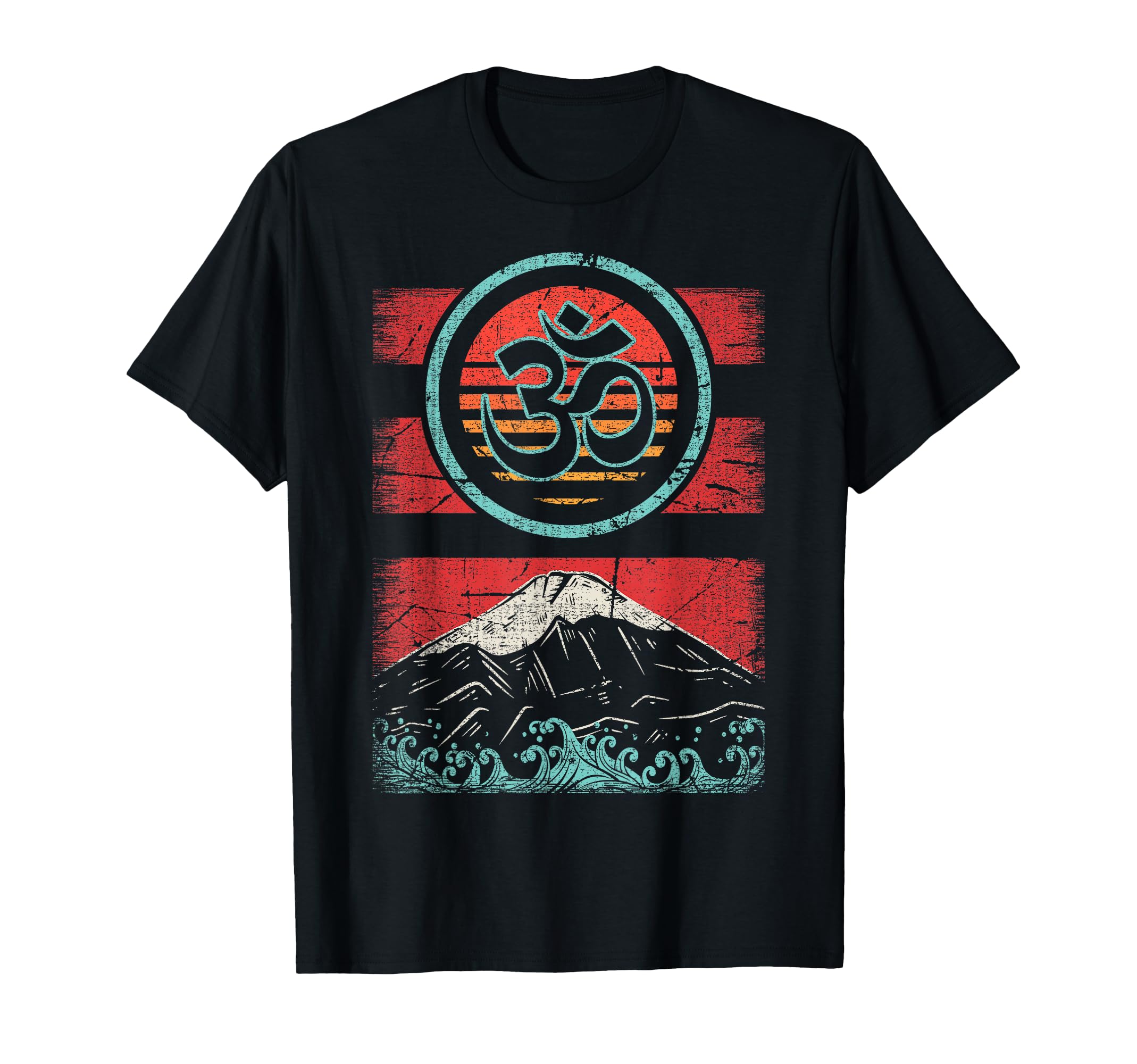 Om Ohm Symbol 80S Meditation Yoga T-Shirt - Minimalist Print for Adults - T-Shirt, Sweatshirt, Hoodie