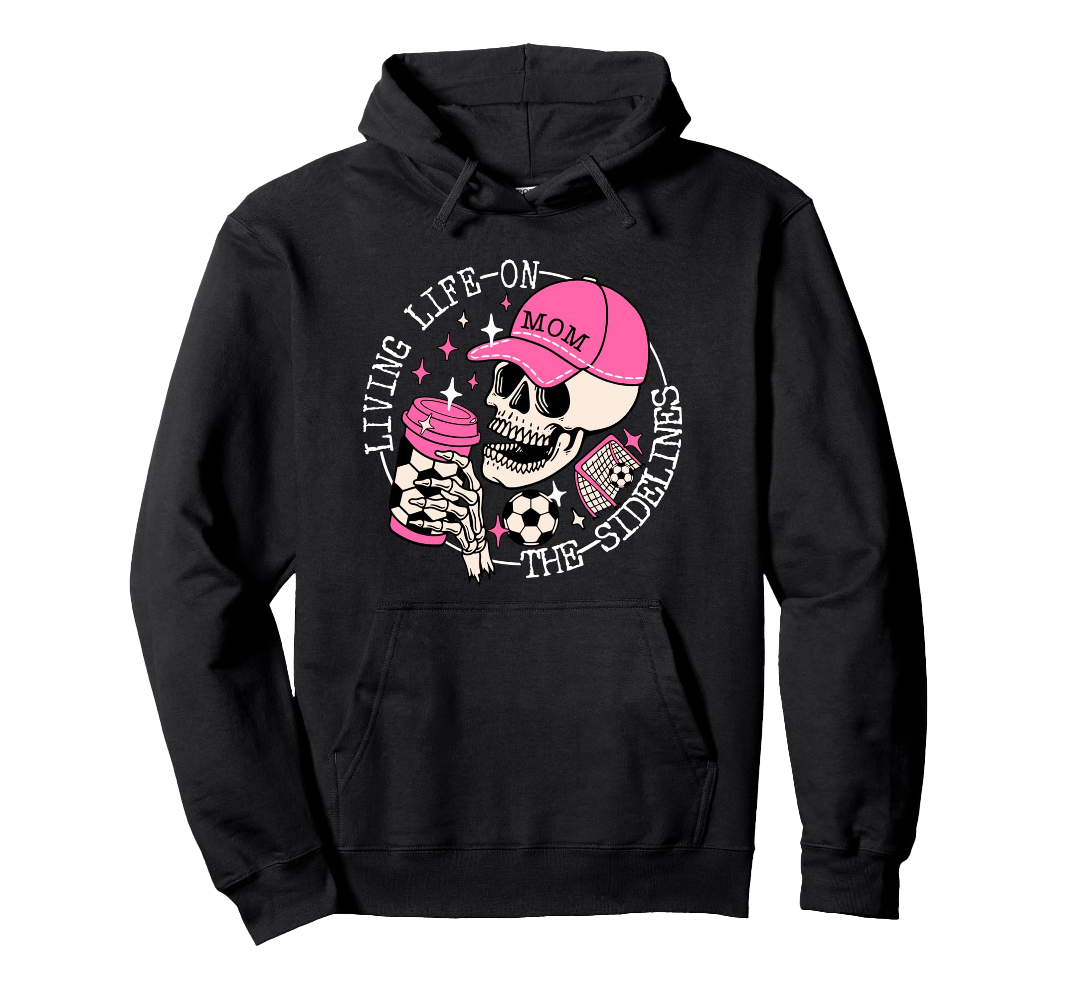 Living Life Sidelines Funny Hoodie - Casual Everyday Wear for Adults - T-Shirt, Sweatshirt, Hoodie