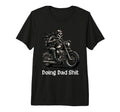 Doing Dad Shit Skeleton Motorcycle T-Shirt - Minimalist Print Men Women - T-Shirt, Sweatshirt, Hoodie