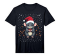 Rat Lights Mouse Santa Hat Pajama T-Shirt - Novelty Apparel Men Women - T-Shirt, Sweatshirt, Hoodie