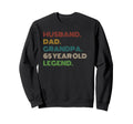 Husband Dad Grandpa 65 Year Old Sweatshirt - Unique Graphic for Adults - T-Shirt, Sweatshirt, Hoodie