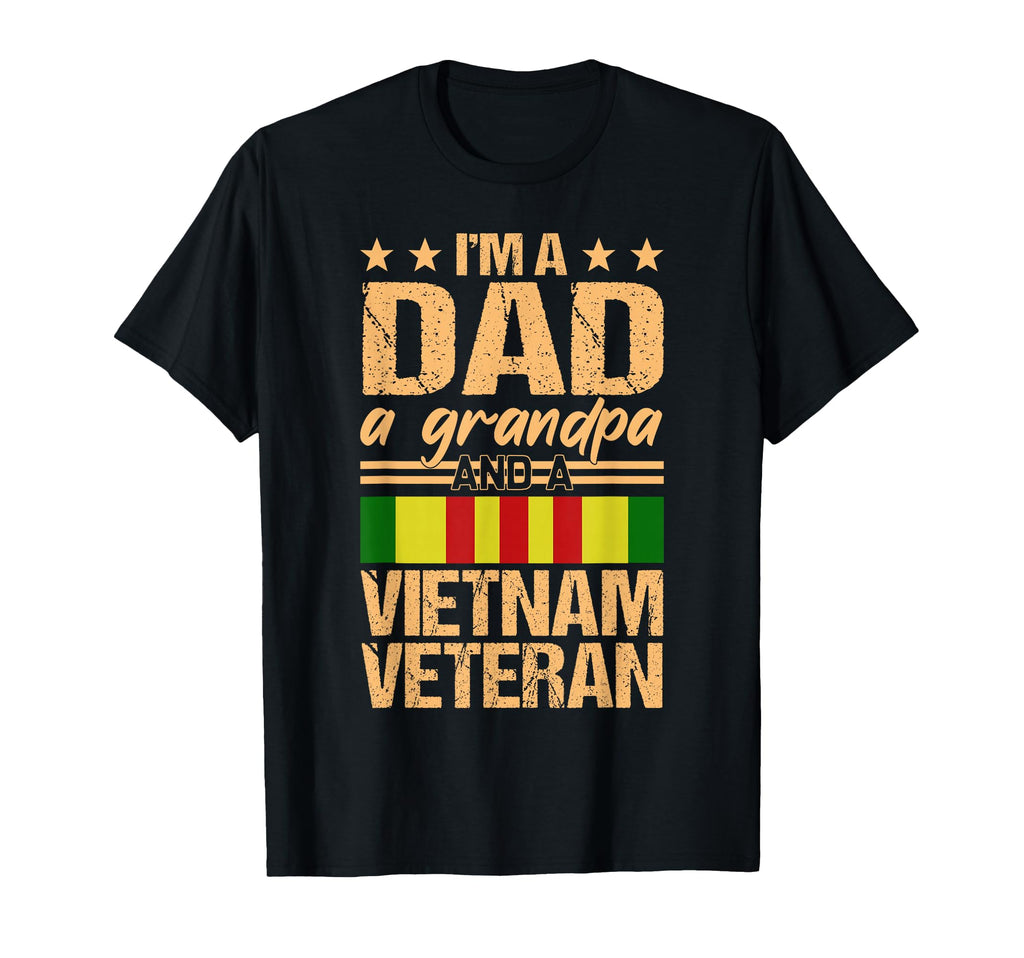 Dad Grandpa Vietnam Veteran T-Shirt - Minimalist Print for Adults - T-Shirt, Sweatshirt, Hoodie
