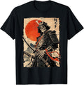 Japan Samurai Warrior Skeleton Ukiyo Ink Artwork - Adult & Kids T-Shirts, Sweatshirts & Hoodies apparel design preview 1