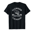 Clemson Lacrosse Distressed Lax T-Shirt - Unique Graphic for Adults - T-Shirt, Sweatshirt, Hoodie