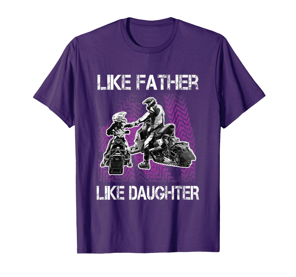 Snowmobile Father And Daughter T-Shirt - Aesthetic Graphic for Adults - T-Shirt, Sweatshirt, Hoodie