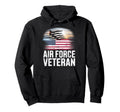 Air Force Veteran Us American Flag Dad Hoodie - Custom Art Print Men Women - T-Shirt, Sweatshirt, Hoodie