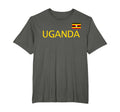 Uganda Flag Sports Football Soccer T-Shirt - Custom Art Print for Adults - T-Shirt, Sweatshirt, Hoodie