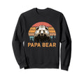 Papa Bear Sunset Daddy Camping Sweatshirt - Fun Novelty Design Unisex - T-Shirt, Sweatshirt, Hoodie