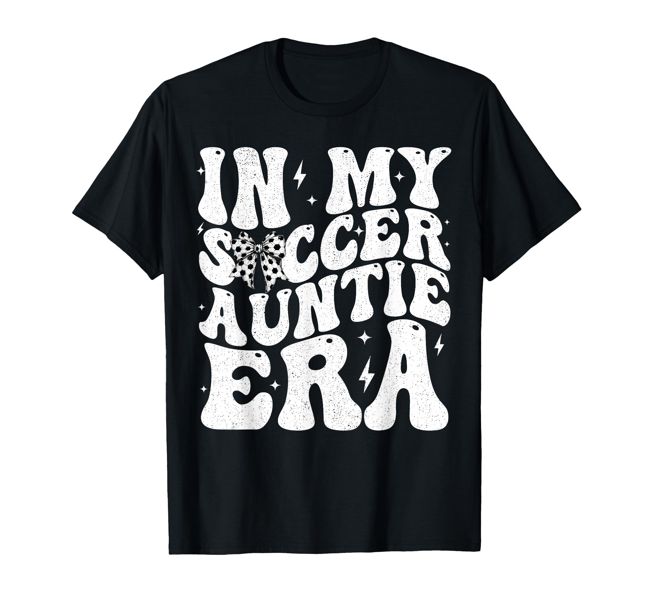 Soccer Auntie Funny Coquette Bow Soccer T-Shirt - Graphic Print Men Women - T-Shirt, Sweatshirt, Hoodie