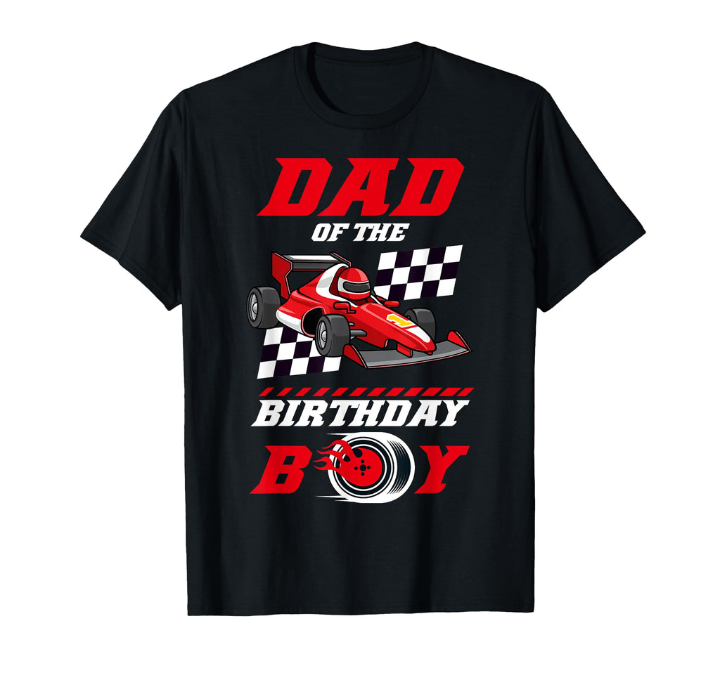 Dad Birthday Pit Crew Race Car Matching T-Shirt - Graphic Print Unisex - T-Shirt, Sweatshirt, Hoodie