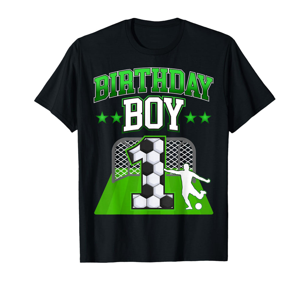 Soccer Themed Birthday Outfit 1 Year Old T-Shirt - Custom Art Print Unisex - T-Shirt, Sweatshirt, Hoodie