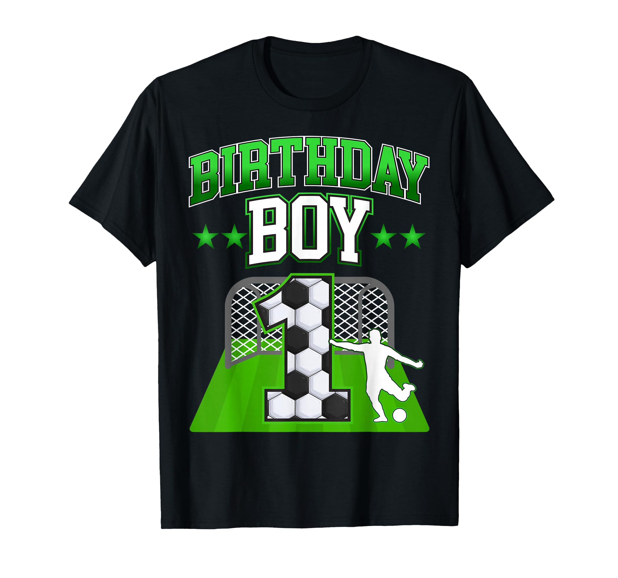 Soccer Themed Birthday Outfit 1 Year Old T-Shirt - Custom Art Print Unisex - T-Shirt, Sweatshirt, Hoodie