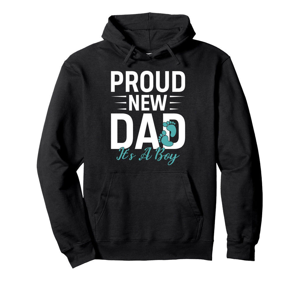 Proud New Dad Its Promoted To Dad Hoodie - Aesthetic Graphic Unisex - T-Shirt, Sweatshirt, Hoodie