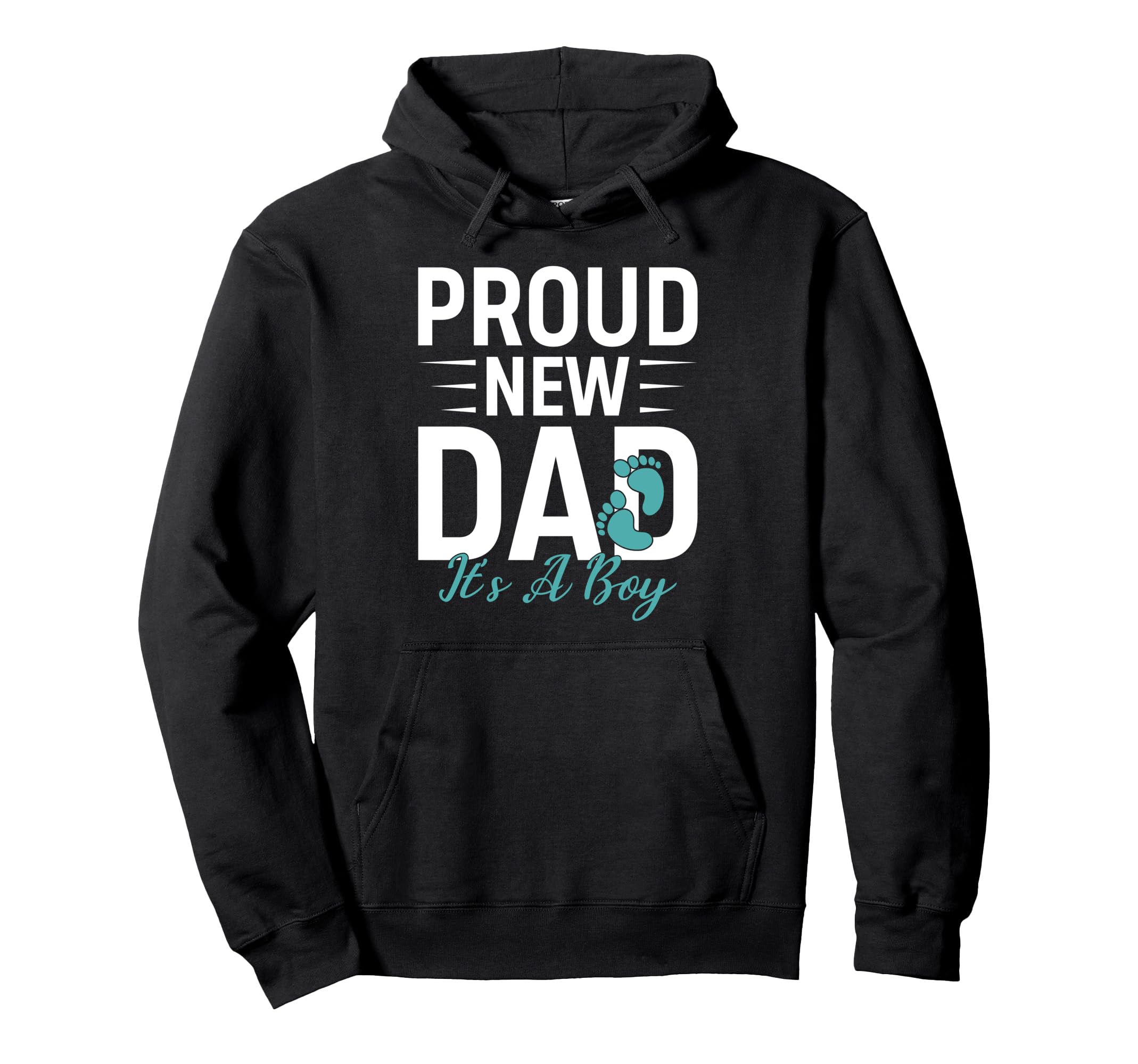 Proud New Dad Its Promoted To Dad Hoodie - Aesthetic Graphic Unisex - T-Shirt, Sweatshirt, Hoodie