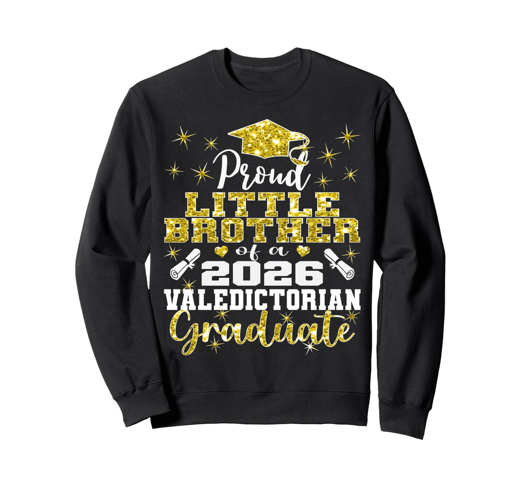 Proud Little Brother 2026 Sweatshirt - Minimalist Print Men Women - T-Shirt, Sweatshirt, Hoodie