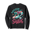 Soccer Sister Coquette Bow Shoes Sweatshirt - Aesthetic Graphic Unisex - T-Shirt, Sweatshirt, Hoodie