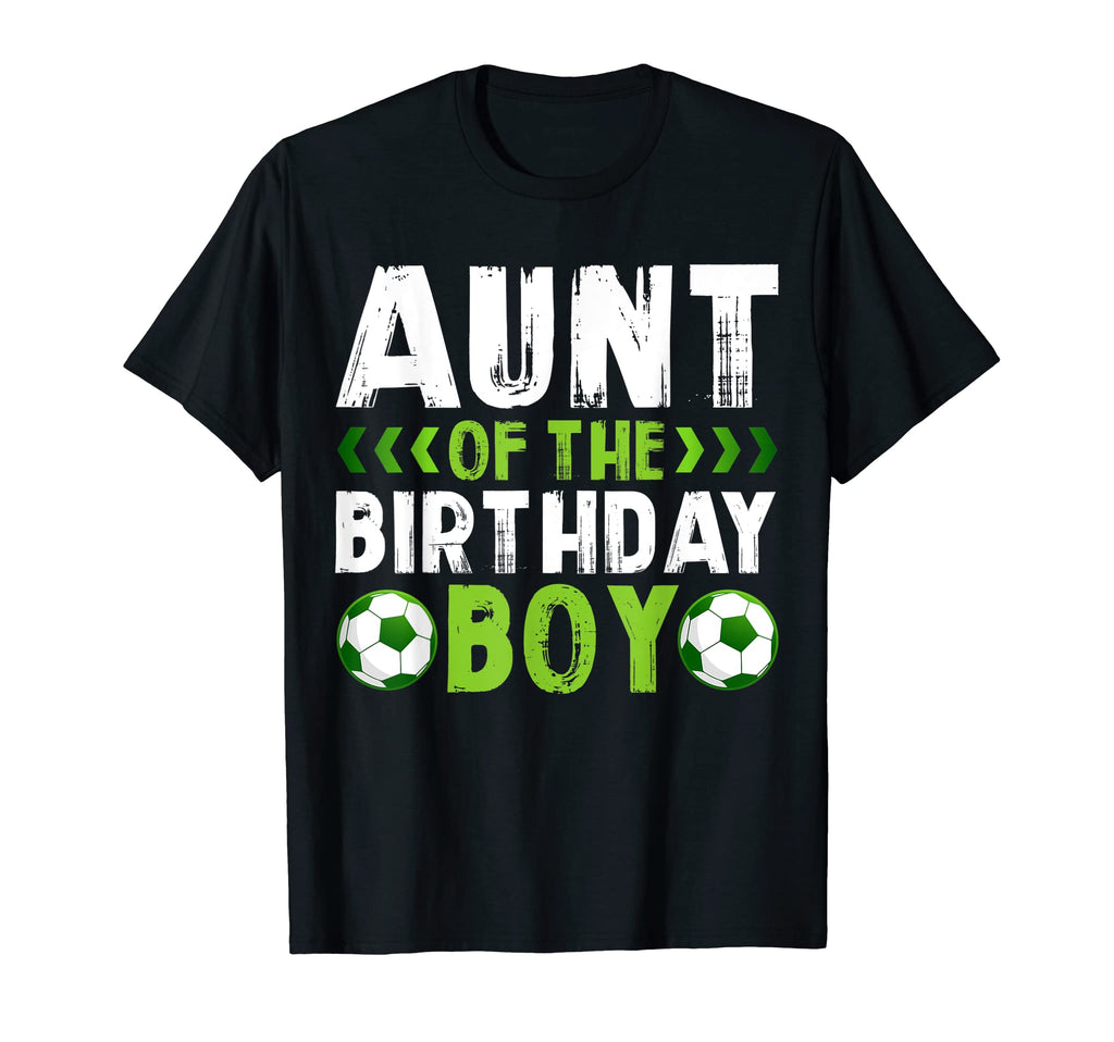 Aunt Birthday Soccer Player Matching T-Shirt - Minimalist Print Men Women - T-Shirt, Sweatshirt, Hoodie
