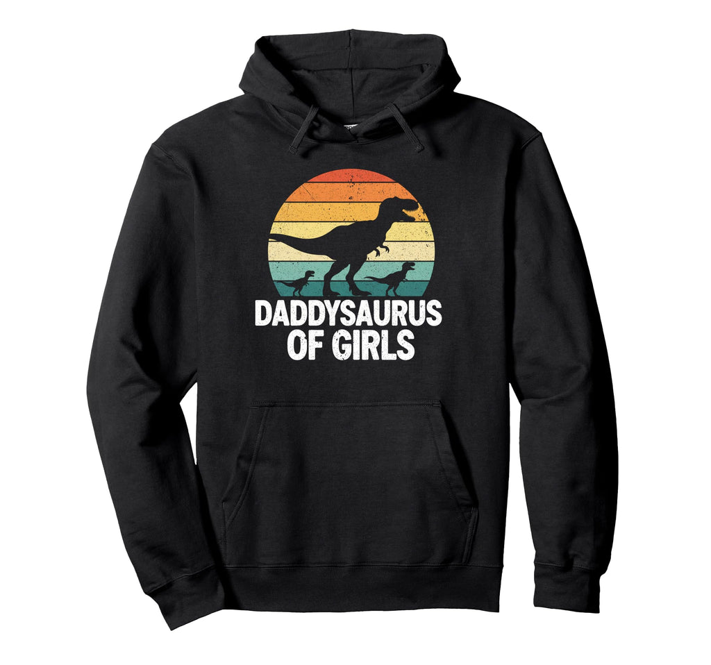 Daddysaurus T Rex Dinosaur Daddy Saurus Hoodie - Trendy Graphic for Adults - T-Shirt, Sweatshirt, Hoodie