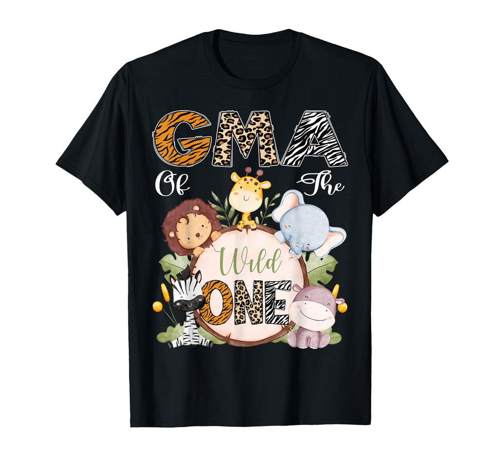 Gma Wild One 1St Birthday Safari T-Shirt - Trendy Graphic Men Women - T-Shirt, Sweatshirt, Hoodie