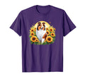 Womens Funny Sunflower Rough Collie T-Shirt - Trendy Graphic for Adults - T-Shirt, Sweatshirt, Hoodie