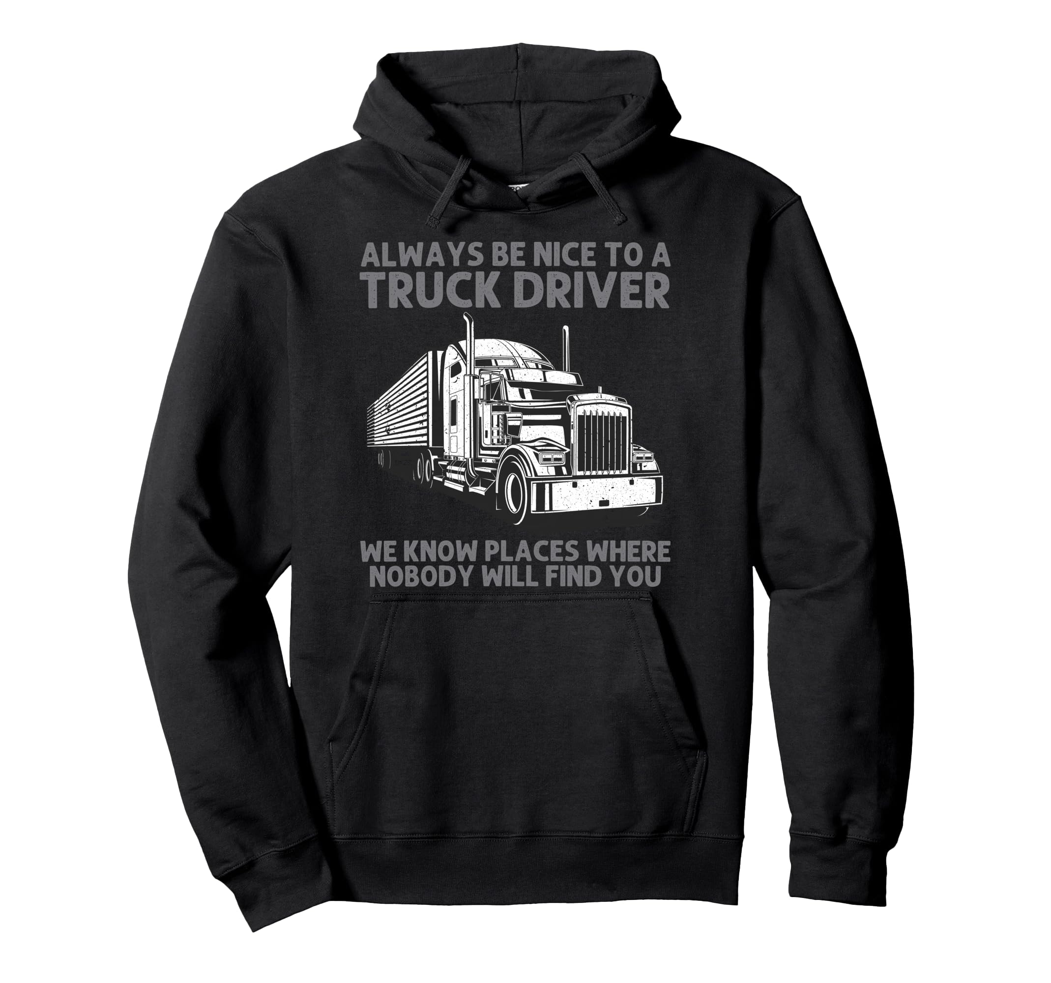 Best Truck Driver Art Dad Trucking Hoodie - Fun Novelty Design for Adults - T-Shirt, Sweatshirt, Hoodie