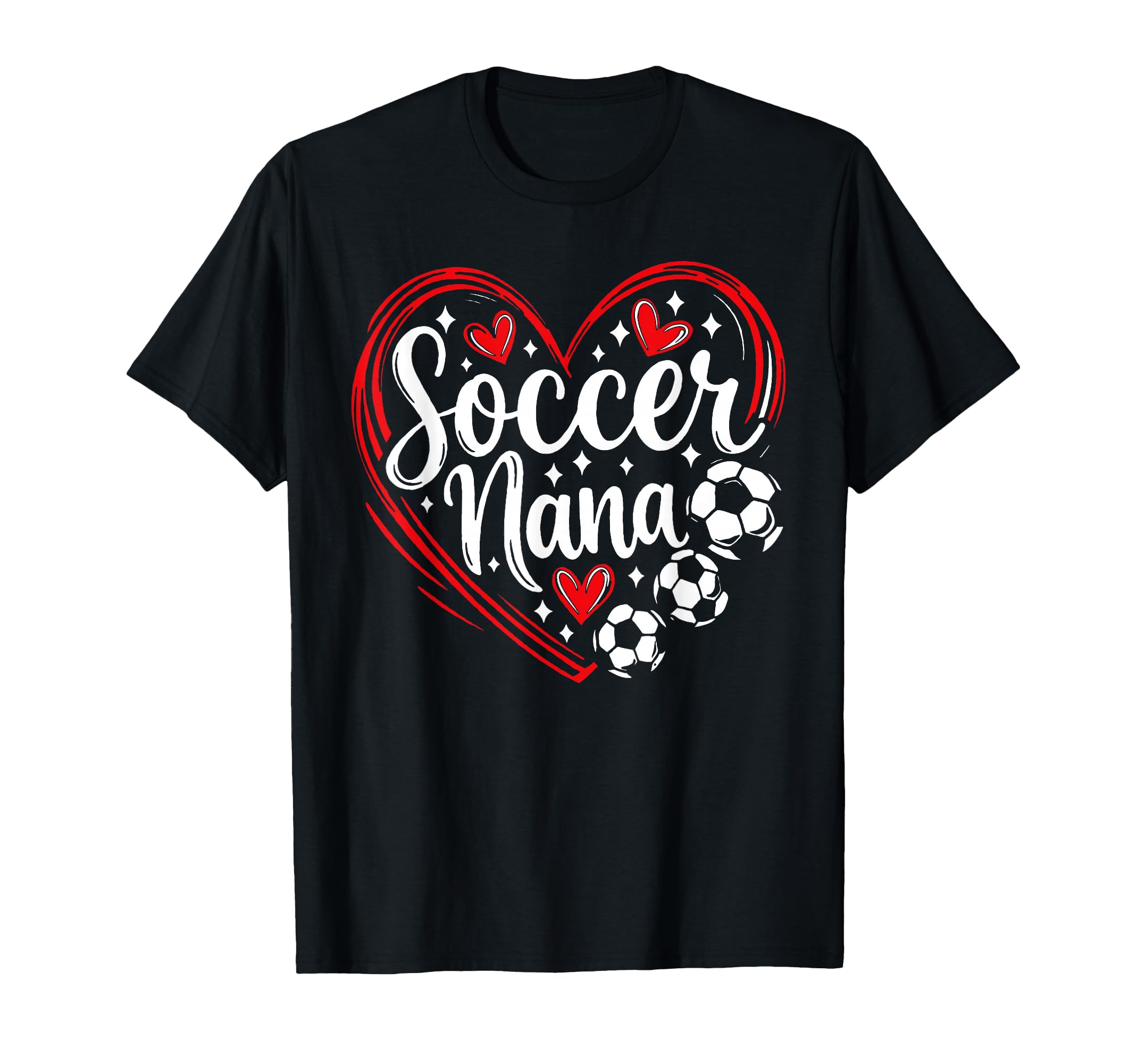 Soccer Nana Proud Grandma Soccer Love T-Shirt - Custom Art Print for Adults - T-Shirt, Sweatshirt, Hoodie