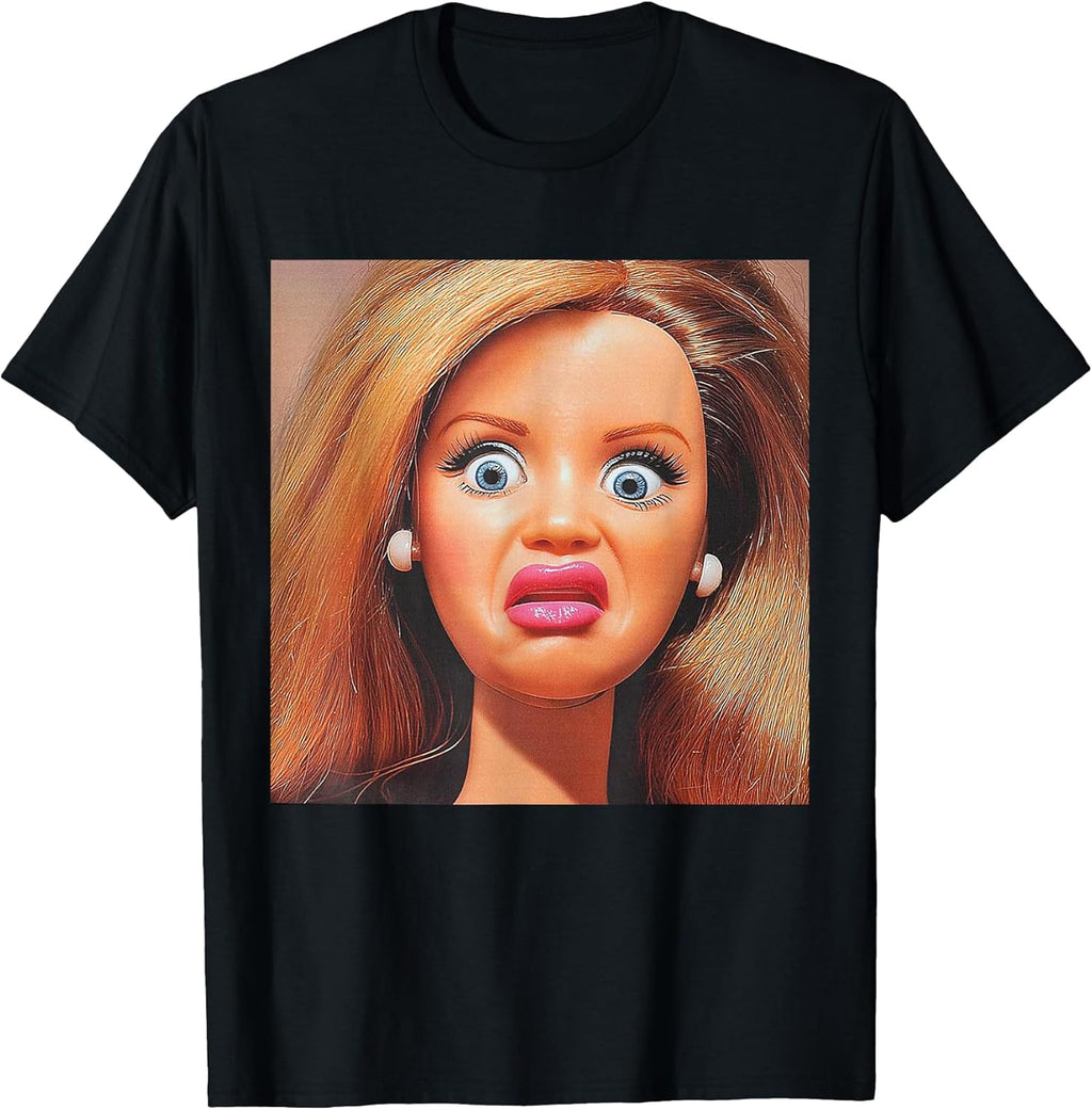 Funny Disgusting Doll face Meme Hilarious Sarcastic - Adult & Kids T-Shirts, Sweatshirts & Hoodies apparel design preview 1