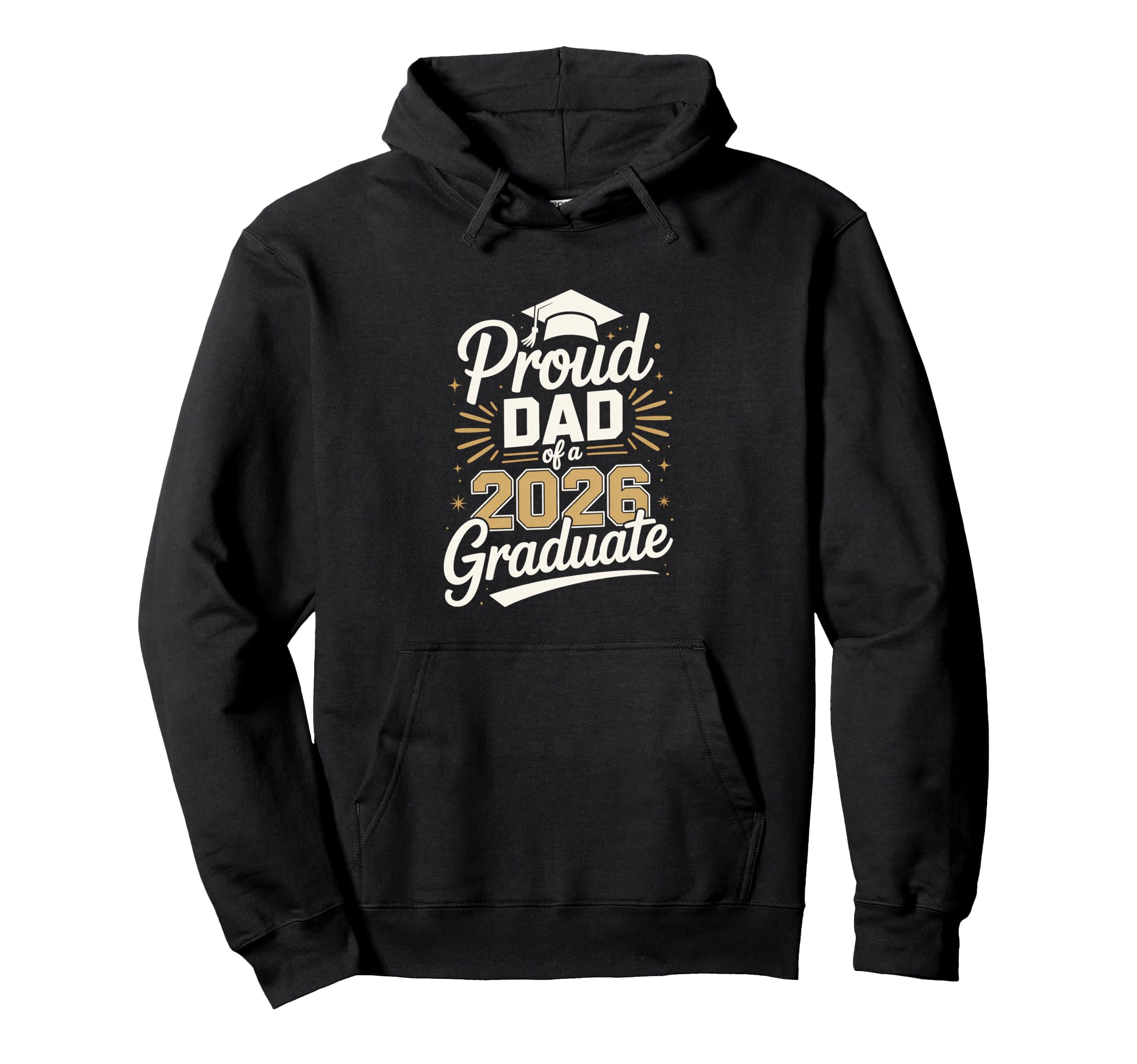 Proud Dad 2026 Graduate Graduation Hoodie - Custom Art Print Men Women - T-Shirt, Sweatshirt, Hoodie