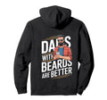 Dads Beards Are Better Coffee Guy Hoodie - Minimalist Print Unisex - T-Shirt, Sweatshirt, Hoodie