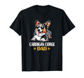 Mens Cardigan Corgi Dad Blue Merle T-Shirt - Fun Novelty Design for Adults - T-Shirt, Sweatshirt, Hoodie